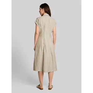Striped Midi Shirt Dress for Women Tom Tailor image-2