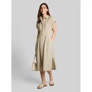 Striped Midi Shirt Dress for Women Tom Tailor image-3