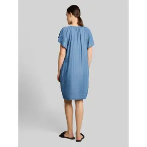 Women's Denim Dress with Pom Poms Tom Tailor image-2