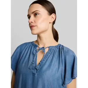 Women's Denim Dress with Pom Poms Tom Tailor image-4