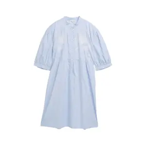 Flared Dress with Floral Embroidery Women Tom Tailor image-0