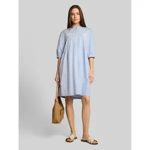 Flared Dress with Floral Embroidery Women Tom Tailor image-3