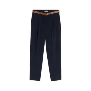 Wide Leg Trousers with Belt Women Tom Tailor image-0