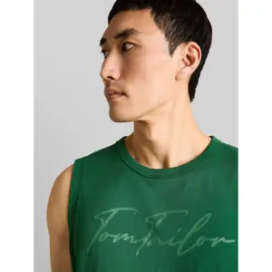 Printed Logo Vest Tom Tailor image-4