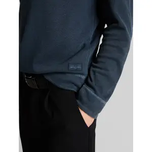 Long Sleeve T-Shirt with Waffle Texture Tom Tailor image-4