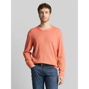 Long Sleeve T-Shirt with Waffle Texture Tom Tailor image-1