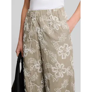 Women's Floral Embroidery Trousers Tom Tailor image-3