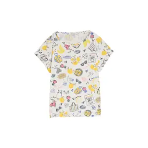 Women’s All-Over Print Summer Themed T-Shirt Tom Tailor image-0