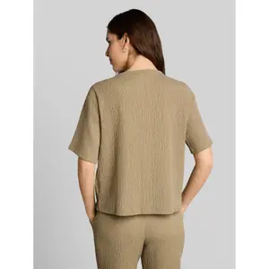 Wrinkled V-neck Blouse for Women Tom Tailor image-2