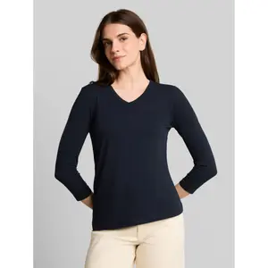 Basic V-Neck T-Shirt Women Tom Tailor image-1