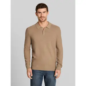 Long-sleeved knitted polo shirt Tom Tailor image-1