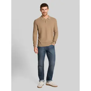 Long-sleeved knitted polo shirt Tom Tailor image-3