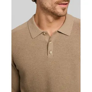 Long-sleeved knitted polo shirt Tom Tailor image-4