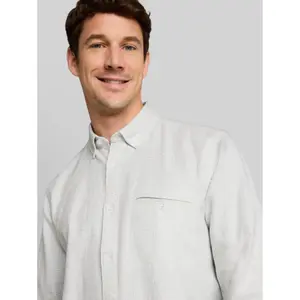 Structured Long Sleeve Shirt with Chest Pocket Tom Tailor image-4