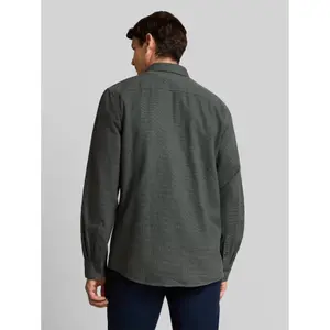 Structured Long Sleeve Shirt with Chest Pocket Tom Tailor image-2