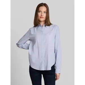 Dobby Blouse with Roll-Up Hems for Women Tom Tailor image-1