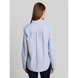 Dobby Blouse with Roll-Up Hems for Women Tom Tailor image-2