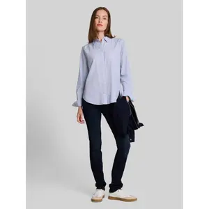 Dobby Blouse with Roll-Up Hems for Women Tom Tailor image-3
