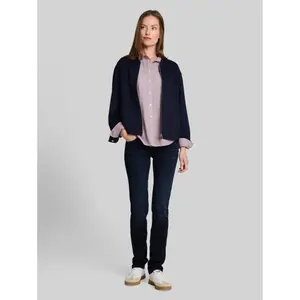 Dobby Blouse with Roll-Up Hems for Women Tom Tailor image-3