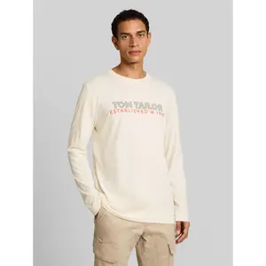 Printed Cotton Long Sleeve T-Shirt Tom Tailor image-1