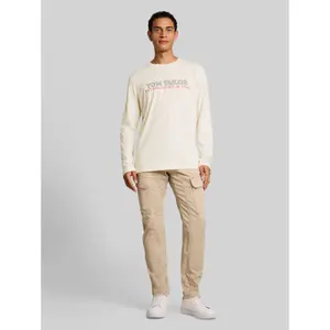 Printed Cotton Long Sleeve T-Shirt Tom Tailor image-3
