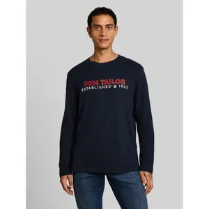 Printed Cotton Long Sleeve T-Shirt Tom Tailor image-1