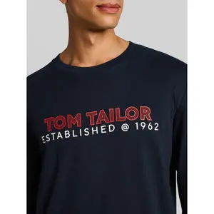 Printed Cotton Long Sleeve T-Shirt Tom Tailor image-4