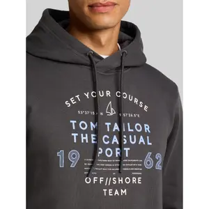 Απλή έντυπη φούτερ με κουκούλα Tom Tailor image-4