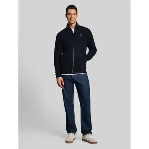 Zipped Cotton Fleece Jacket Tom Tailor image-3