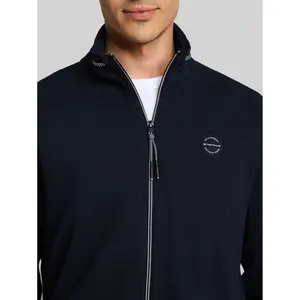Zipped Cotton Fleece Jacket Tom Tailor image-4