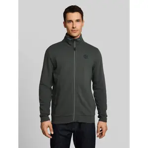 Zipped Cotton Fleece Jacket Tom Tailor image-1