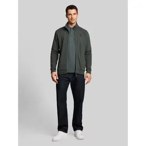 Zipped Cotton Fleece Jacket Tom Tailor image-3