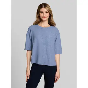 Women's Short Sleeve Zigzag Pattern Top Tom Tailor image-1