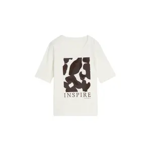 Fitted T-shirt with Print Women Tom Tailor image-0