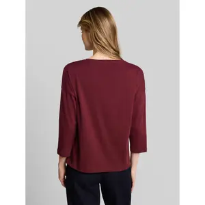 Women's Long Sleeve Striped T-Shirt with Floral Embroidery Tom Tailor image-2