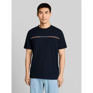 Cotton T-Shirt with Printed Logo Tom Tailor image-1