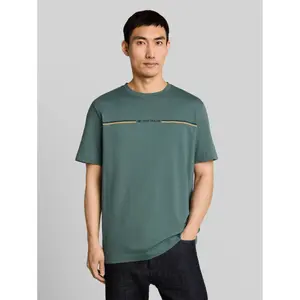 Cotton T-Shirt with Printed Logo Tom Tailor image-1