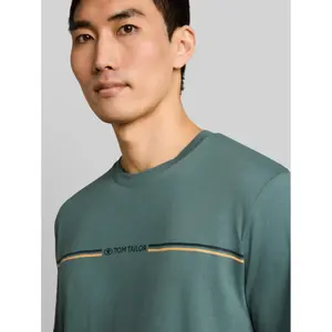 Cotton T-Shirt with Printed Logo Tom Tailor image-4