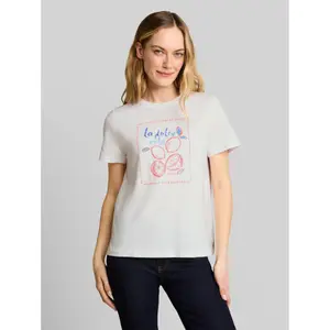 Women's printed round-neck T-shirt Tom Tailor image-1