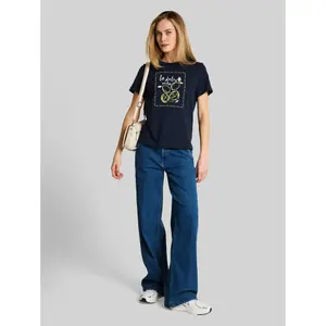 Women's printed round-neck T-shirt Tom Tailor image-3