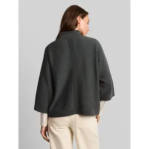 Women's Zip-Up Bubble Knit Cardigan Tom Tailor image-2