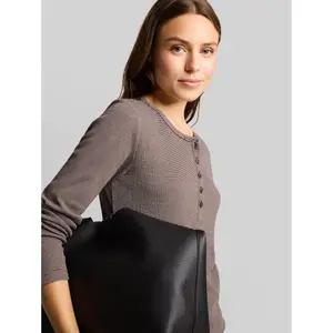 Women's long sleeve T-shirt Tom Tailor Henley image-4