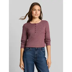 Women's long sleeve T-shirt Tom Tailor Henley image-1