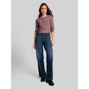 Women's long sleeve T-shirt Tom Tailor Henley image-3