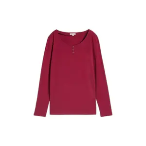 Fitted Long Sleeve T-Shirt for Women Tom Tailor Basic image-0