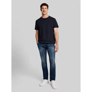 Plain Textured Fabric T-Shirt Tom Tailor image-3