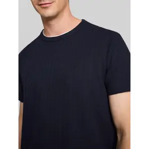 Plain Textured Fabric T-Shirt Tom Tailor image-4