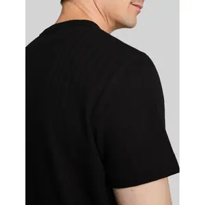 Plain Textured Fabric T-Shirt Tom Tailor image-4