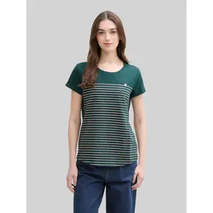 T-shirt da donna a righe Tom Tailor Denim image-1