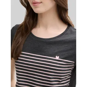 T-shirt da donna a righe Tom Tailor Denim image-4